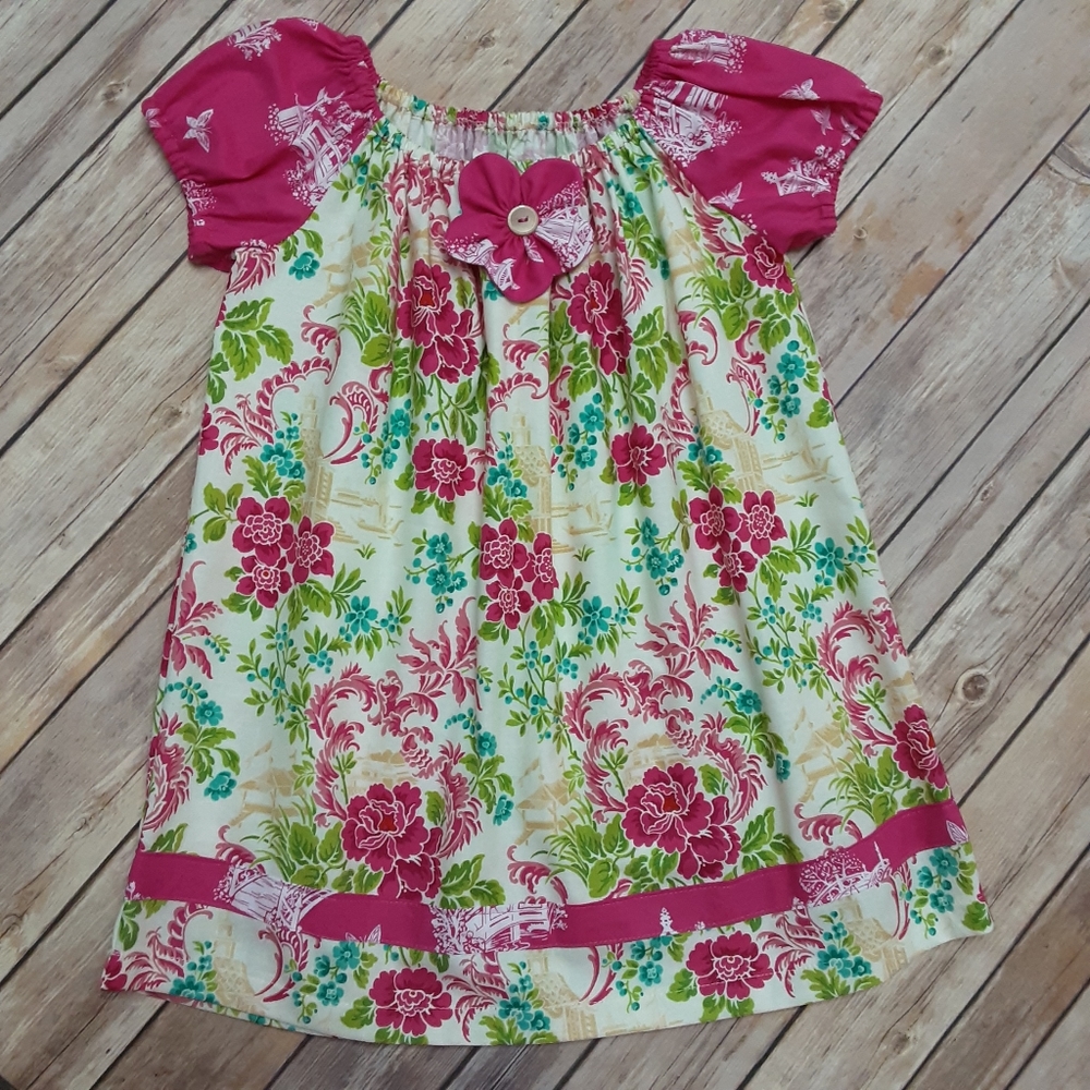 Girls peasant top dress sz.4